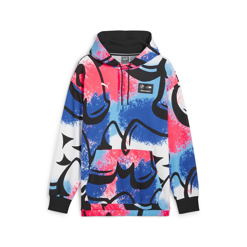 PUMA Bmw M Motorsport Neon Energy Graphic Pullover Hoodie Mens Multi Casual Oute