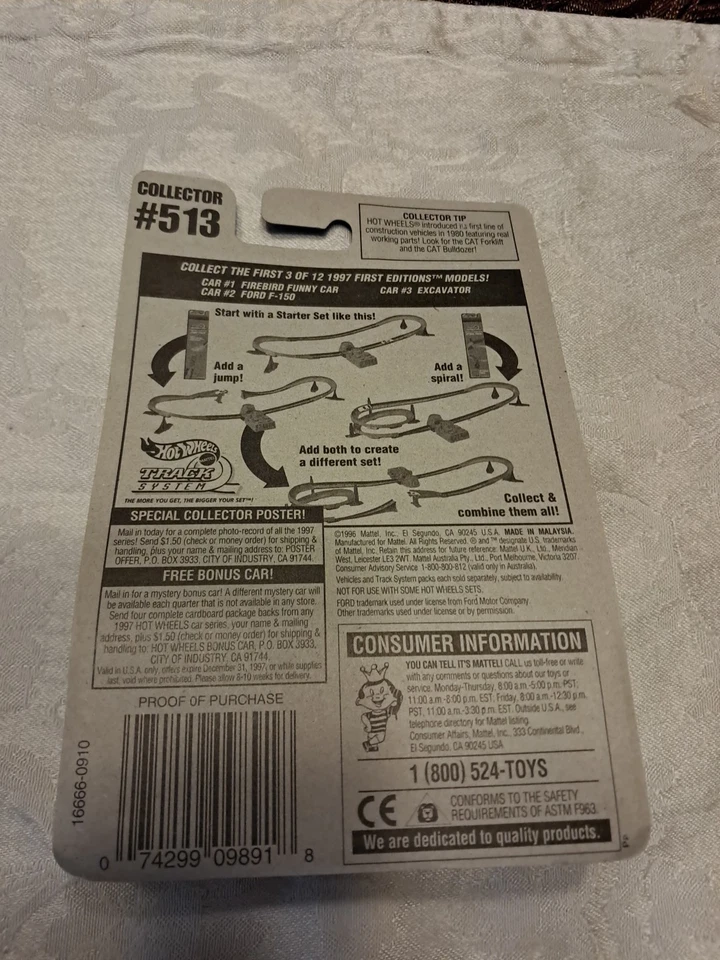 1997 Hot Wheels First Editions #2 Red Ford F-150 Collector #513 2 Of 12 - Image 2 of 4