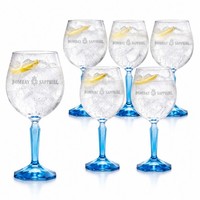 6X Bombay Sapphire Ballonglas Tumbler Gin Glas GläSer Schwenker Bar Gastro Set