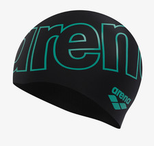 Arena Misty Ray Silicone Swim Cap Swimming Sports Hat Black 19x22cm A6AC1AC20