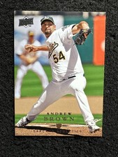ANDREW BROWN #25 2008 Upper Deck QTY Oakland Athletics