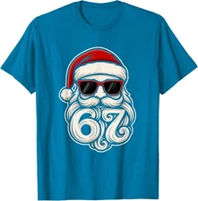 Six Seven Christmas Santa Boys Teens Unisex T-Shirt