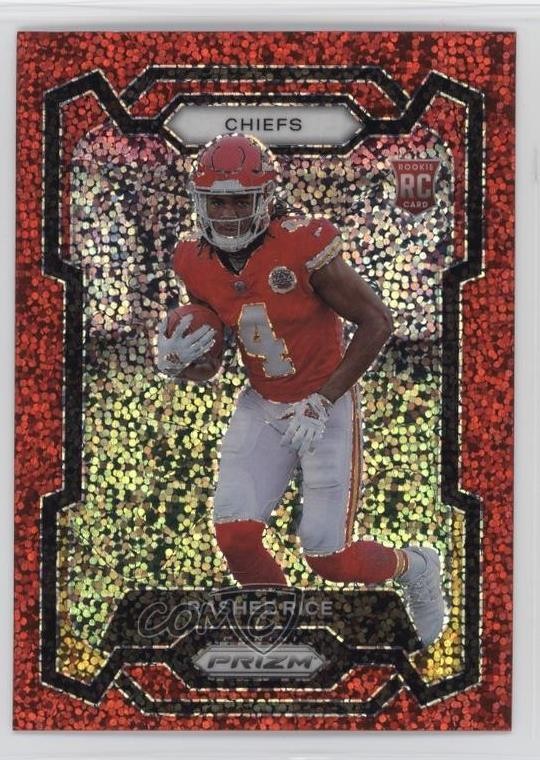 2023 Panini Prizm Rookies Red Sparkle Prizm Rashee Rice #350 Rookie RC 0pj2