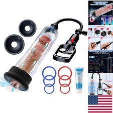 Transparent Cylinder Vacuum Penis Pump - Achieve Bigger Erections  Control