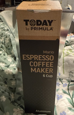Today by Primula Aluminum Expresso Coffee Maker Brews of to 6 Shots of Expresso