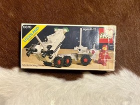 1980 LEGO SPACE SYSTEM 6870 SPACE PROBE LAUNCHER BOX & INTRUCTIONS GOOD