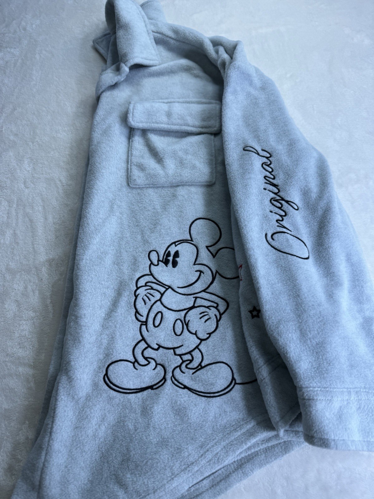 Mickey Mouse Fleece Shacket  Jacket Embroidered G… - image 7