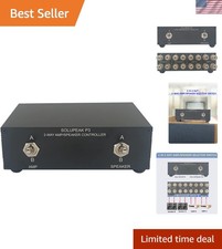 2-WAY AMP Amplifier to 2 Pair of Speakers Selector Switch Switcher Splitter C...