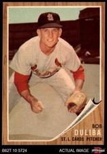 1962 Topps #149 Bob Duliba Green Tint Cardinals RARE VARIATION 8 - NM/MT