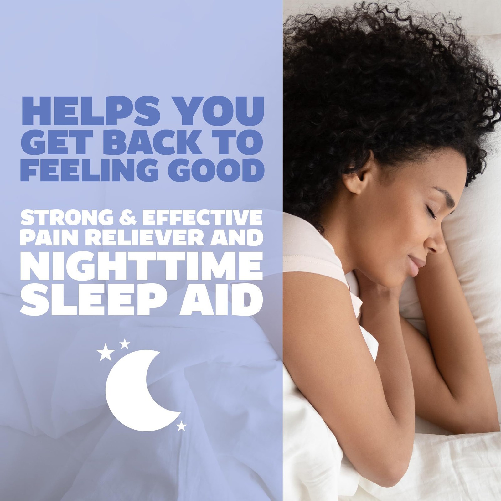 3x Genexa Clean Acetaminophen PM 500mg Nighttime Sleep Aid, 100 Tablets 12/2025