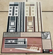 JUMBO GREAT LENGTH 4 x 12" CREATIVE MEMORIES  2 SHEETS NEUTRAL STICKERS *