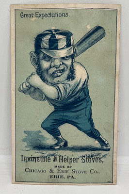 1880 H804-17 Trade Card Baseball ''Great Expectations'' Advertising Condition Good
