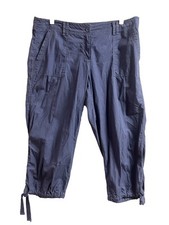 Loft Women's original crop Pant navy sz 10 Casual NWOT