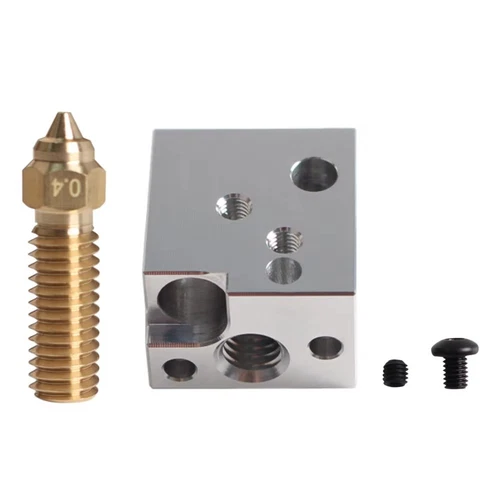 Extruder Hotend Heating  Kit 0.4mm Brass Nozzle High Temperature Resistant5561