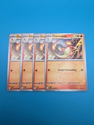 4x Charmeleon - 012/094 - ME02: Phantasmal Flames Playset x4
