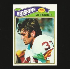 1977 Topps Football Card Number 409 Pat Fischer Washington Redskins #409