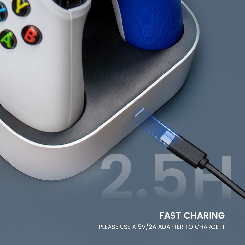 Stazione di ricarica per controller GameSir per Xbox One/Xbox Series X|S 2x1100m foto 3