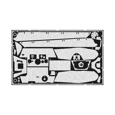 EDUARD 35564 ZIMMERIT KING TIGER PORSCHE TURRET (TAMIYA) 1/35