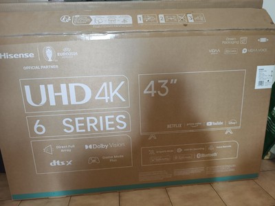 Hisense 43A6K 43 Zoll Ultra HD LED Smart TV - Schwarz