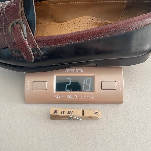 Cole Haan Loafers Mens 11 E Black Brown Leather Kiltie Buckle Detail - Picture 21 of 23