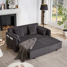 FX'' 66 Inch Sleeper Sofa Bed 3-in-1 Adjustable Sleeper with Pullout Bed 4 Pill