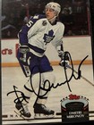Dimitri Mironov Maple Leafs autographed card (1992-93 Topps Stadium Club #5) — photo 1