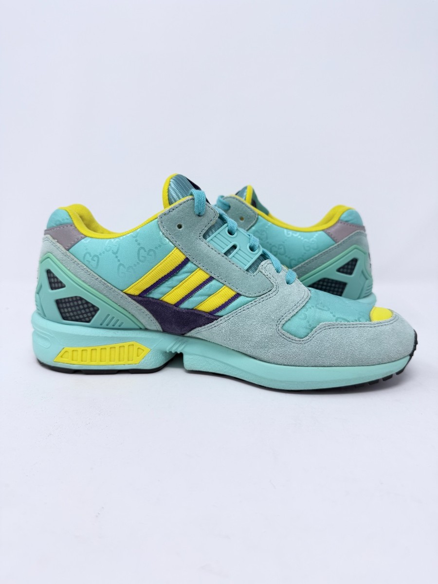 Size 7 M / 8 W - Gucci x adidas ZX 8000 Aqua Blue Monogram | eBay