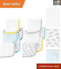 Delightful 10-Pack Unisex Baby Washcloth Set   Soft and Absorbent Essentials