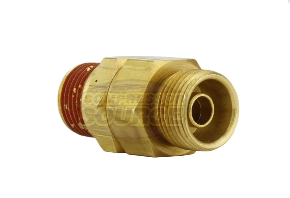 CA-12 Load Genie Brass Air Compressor 1/2" x 3/8" Self Unloading Check Valve - Image 3 of 4