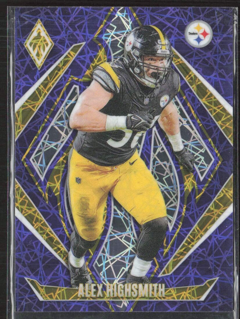 2024 Panini Phoenix #5 Alex Highsmith Purple Lazer Pittsburgh Steelers (C3)