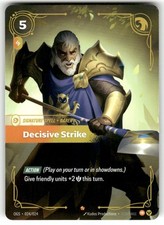 Decisive Strike Riftbound League of Legends Trading Card Game OGS 024/024 NM ... — live eBay listing
