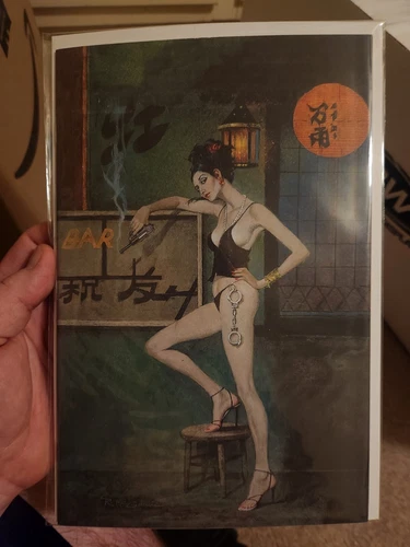 Gun Honey #1 2nd Printing Virgin Cover by Robert McGinnis Titan Comic 2021 incel