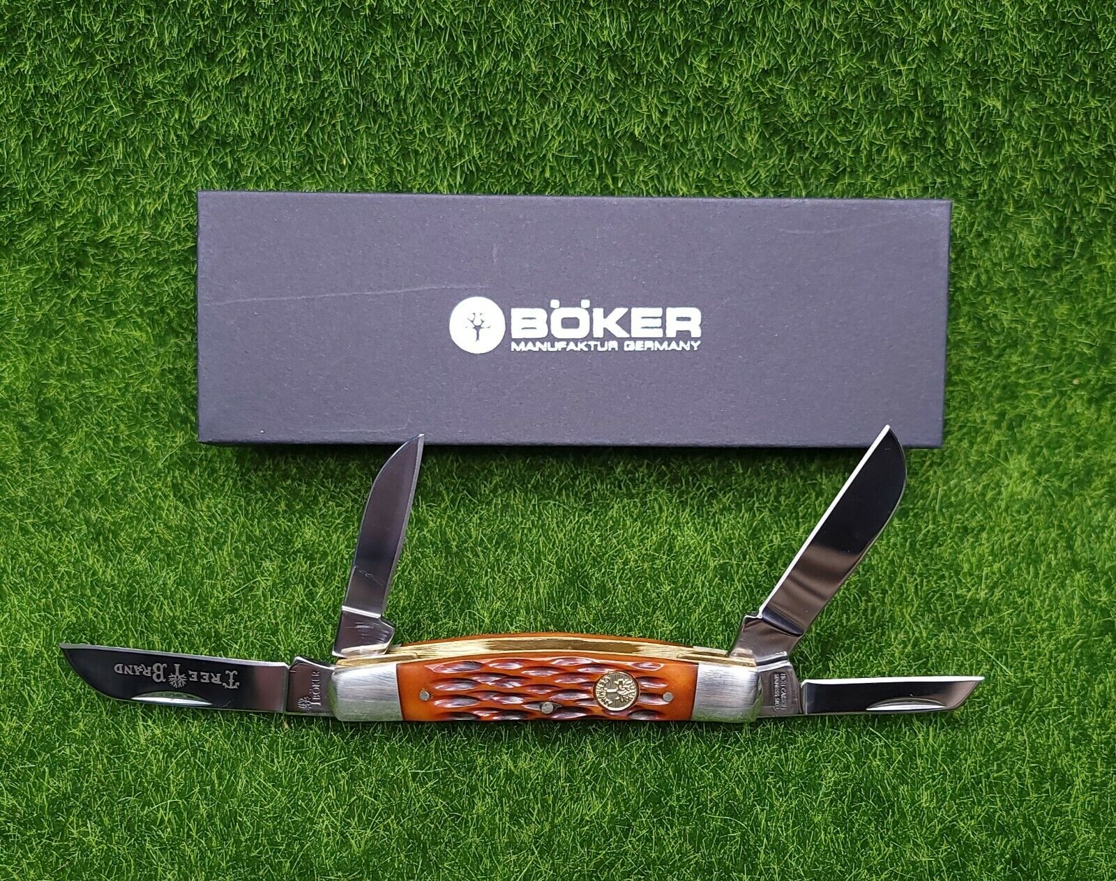 Boker Traditional Series Congress Brown Bone 4 Blade Pocket Knife - 110721