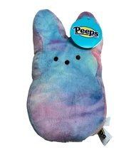 Peeps Rainbow Pastel Easter Peeps Bunny Plush 10”  NWT