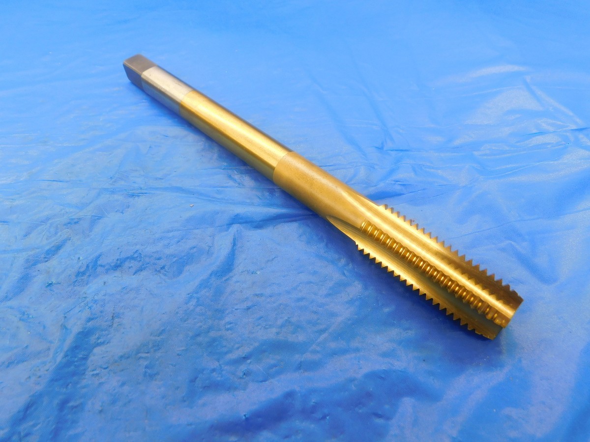 GTD 3/4 10 NC GH4 HSS TiN COATED PLUG TAP 4 STRAIGHT FLUTE GTD 3/4 10 NC GH4 HSS TiN COATED PLUG TAP 4 STRAIGHT FLUTE
