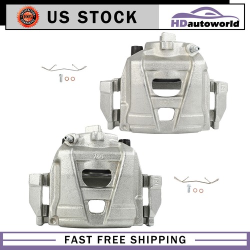 2x For 2015 - 2018 Audi Q3 Quattro Front Left Right Brake Calipers w/Bracket - Picture 3 of 7