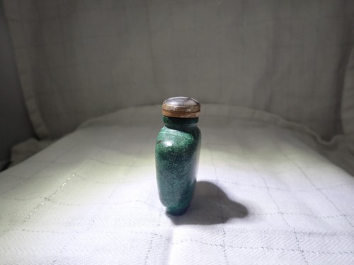 Chinese malachite snuff bottle,19th Cent - Imagen 2 de 6