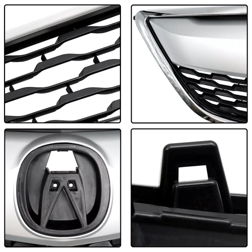 Parachoques delantero para Acura MDX 2014-2016 parrilla superior moldura cromada 75101TZ5A03 - Imagen 4 de 15