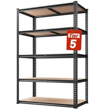2050 lbs Storage Shelving Unit Garage Storage Rack 5-Tier Adjustable Heavy Duty