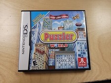 Puzzler World (Nintendo DS, 2009) Box And Manual ONLY