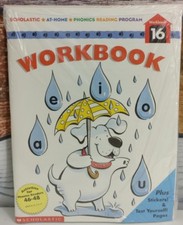 NEW Scholastic Phonics Reading Program Workbook 16 Home School Activities