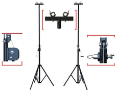 A Pair Truss Lighting Crank Up Stands DJ Booth Kit&T-bar for 10" Section Truss