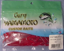 Gary Yamamoto 3 3/4" Baby Craw Crawfish Soft Bait Discontinued 3S-10-008 RED