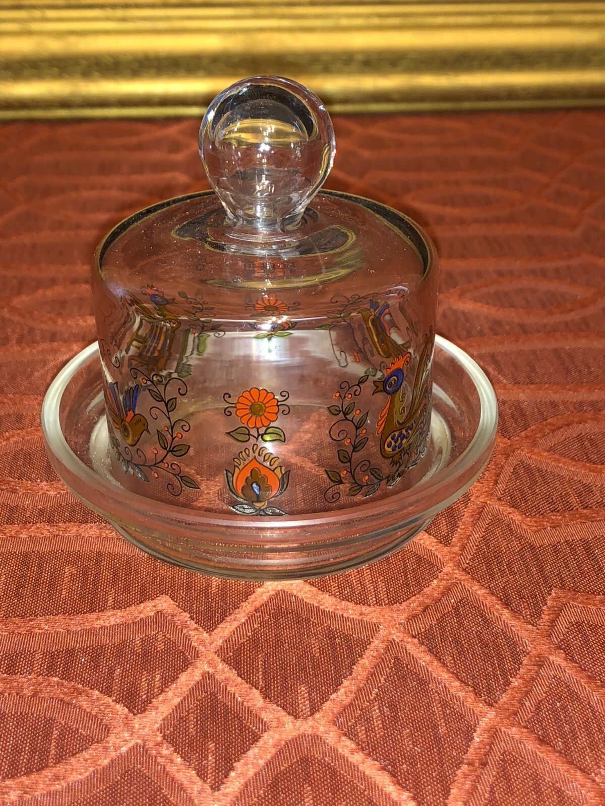 Heritage Crystal Baby Cakes Dish with Lid by Princess House