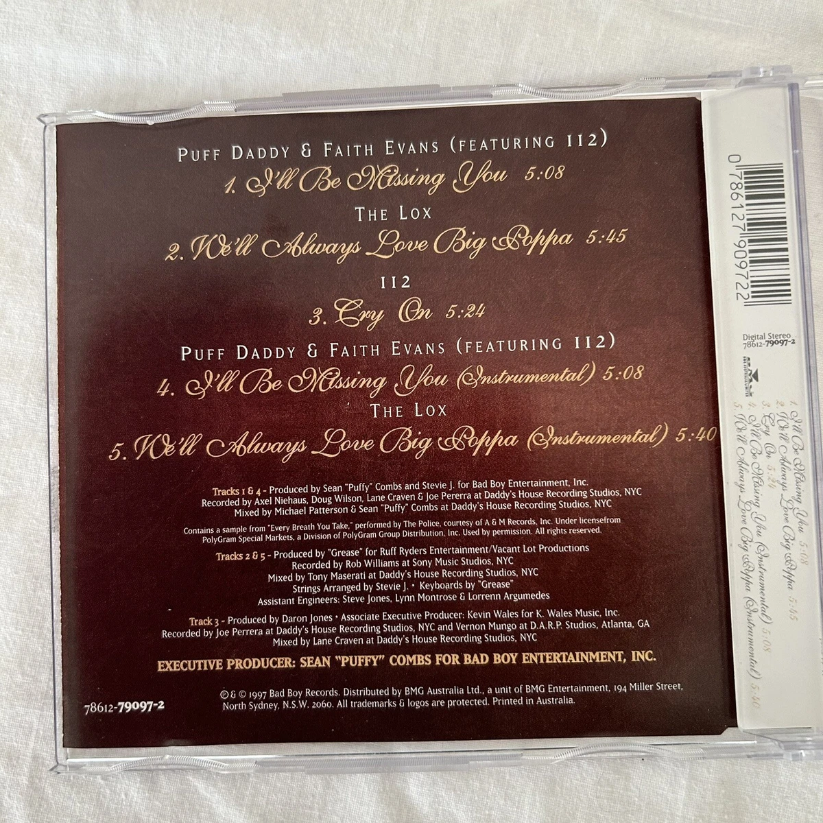 I'll Be Missing You Puff Daddy Faith Evans 112 Piano, 45 OFF