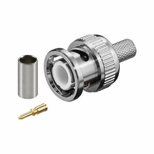 Conector BNC RG 58 para crimpar  Gris - G