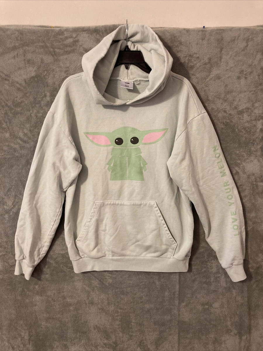 Love Your Melon Star Wars Baby Yoda Sweatshirt Hoodie Size Small Long  Sleeve | eBay