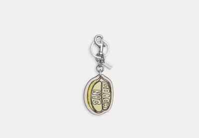COACH CAO55 LEMON SNAP VALET KEY FOB RING BAG CHARM NEW NWT | eBay
