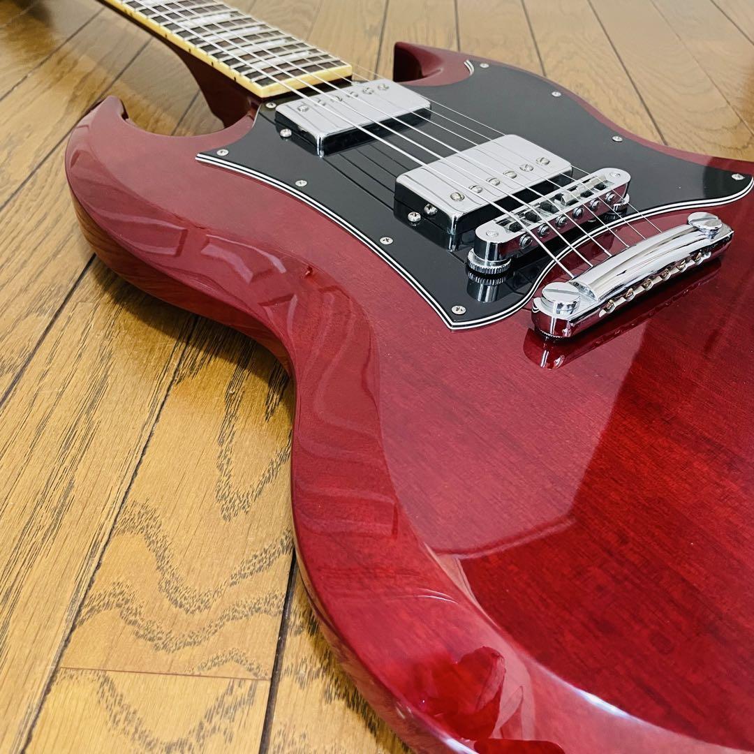 Burny SUPER GRADE Red SG type Made in Japan Electric Guitar