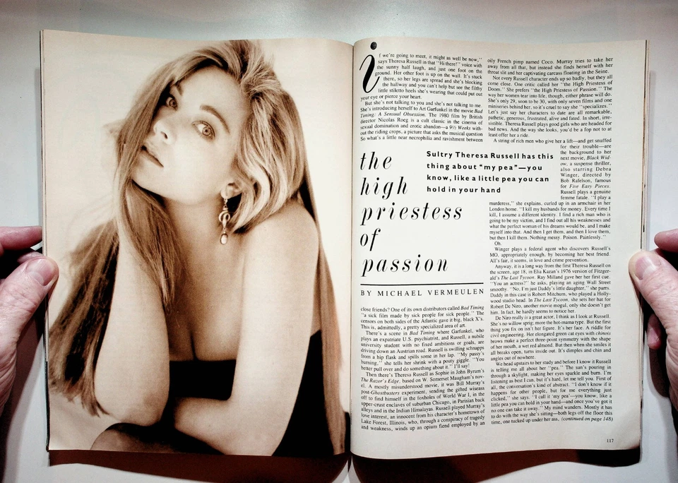 1987 January GQ Gentlemens Quarterly Magazine Huey Lewis Cindy Crawford Swimsuit - Image 4 of 4